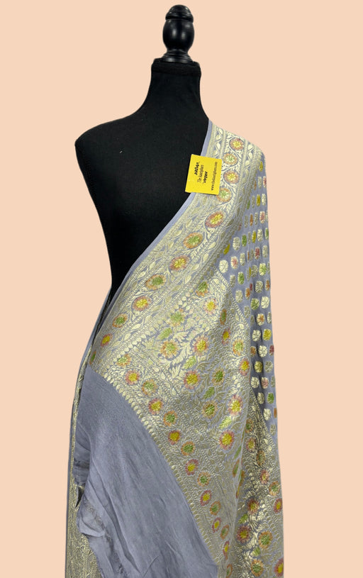 Buy Gray Banarasi Dupatta 