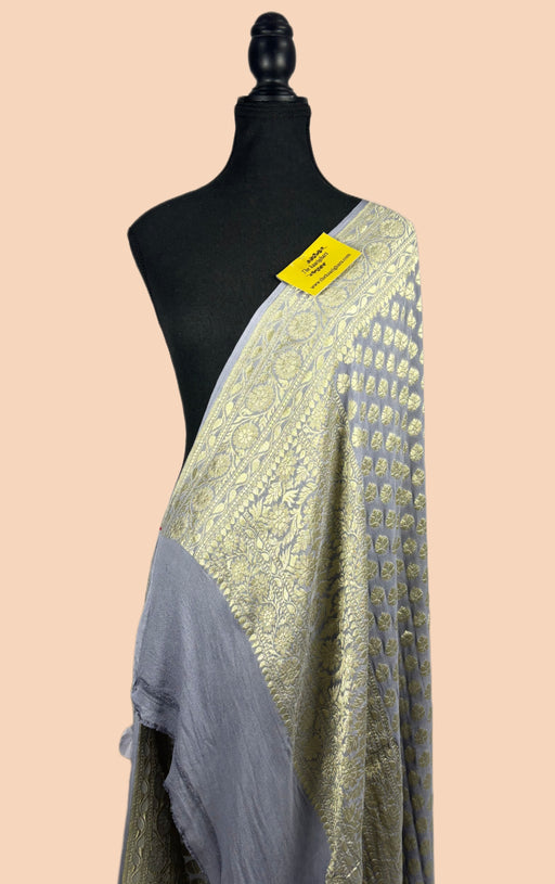 buy pure gray khaddi dupatta