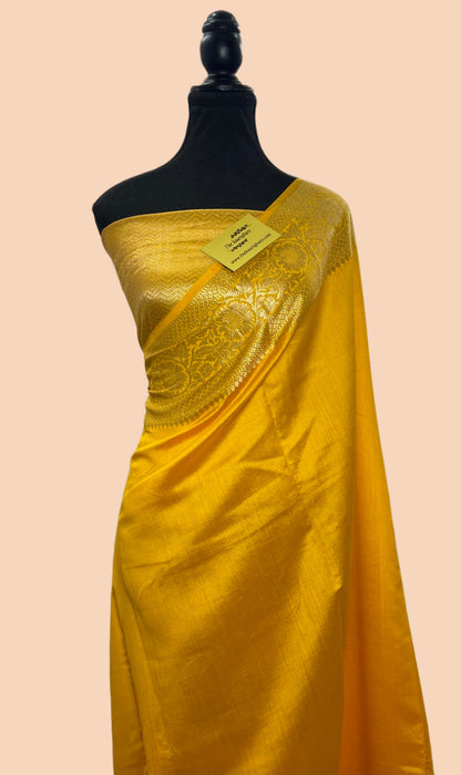 Gold Pure Chiniya Banarasi Handloom Saree